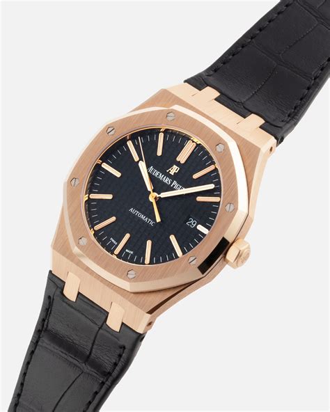 rose gold audemars piguet royal oak wrist|Audemars Piguet royal oak manual.